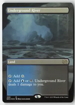 MTG - Underground River (Borderless) FOIL R The Brothers' War 300 - Image 1