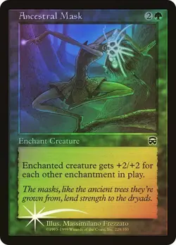 Mercadian Masques MTG FOIL Ancestral Mask Magic - Image 1