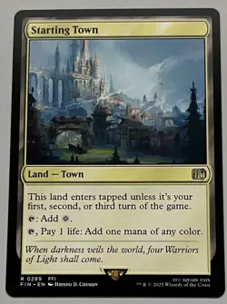 MTG Final Fantasy Starting Town Land - Town RARE REGULAR #0289 - Image 1