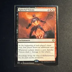 MTG ~ Spiteful Visions ~ Duskmourn: House of Horror ~ Near Mint ~ Rare - Image 1