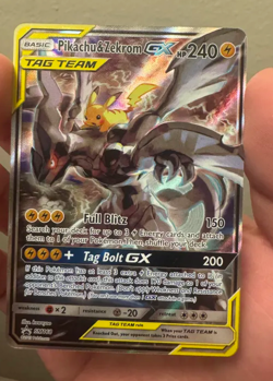 Pokemon TCG Pikachu & Zekrom GX Black Star Promo SM168 *PLEASE READ DESCRIPTION* - Image 1