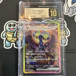 CGC PRISTINE 10 Japanese Terastal Festival SAR Holo Umbreon ex 217/187 psa - Image 1
