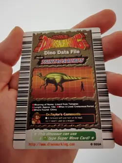 Dinosaur King Card Nemesis Edition Tsintaosaurus - Strength 1200 - Dino 35 card - Image 2