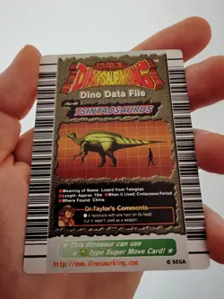 Dinosaur King Card Nemesis Edition Tsintaosaurus - Strength 1200 - Dino 35 card - Image 3