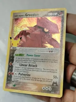 💥 Team Magmas Groudon 2021 Celebrations HOLO 25th Anniversary # 9/95 Pokemon NM - Image 2