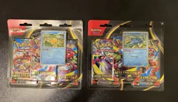 Pokemon TCG: Mega Evolutions 3 Pack Blister - Lot Of 2 (Psyduck & Golduck Promo) - Image 1