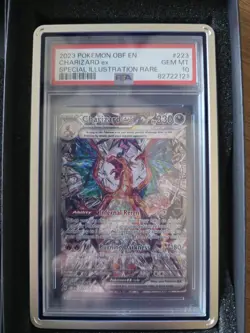 Pokemon Scarlet & Violet Obsidian Flames Charizard EX #223/197 2023 PSA 10 - Image 1