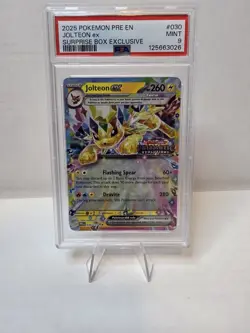 Jolteon ex 030/131 PSA 9 Surprise Box Prismatic Evolutions Holo Stamped Pokemon - Image 1
