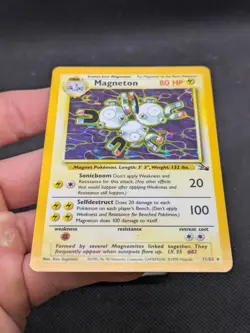 Magneton 11/62 Holo Fossil Set Pokemon Card WOTC LP-NM - Image 3