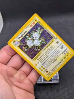 Magneton 11/62 Holo Fossil Set Pokemon Card WOTC LP-NM - Image 4