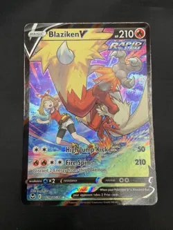 Blaziken V TG14/TG30 Silver Tempest Trainer Gallery Alt Art Pokemon TCG NM - Image 1