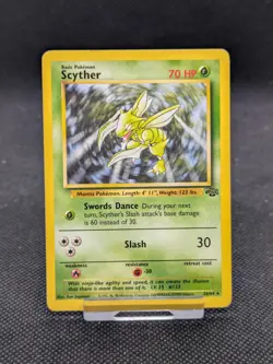 Scyther 26/64 Non Holo Jungle Set Rare Pokemon Card WOTC LP EXCELLENT - Image 1