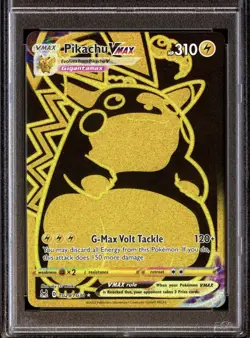 2022 POKEMON SWORD & SHIELD LOST ORIGIN #TG29 FULL ART/PIKACHU VMAX PSA 10 - Image 2