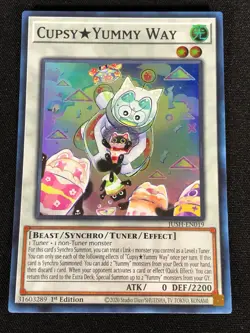 Yugioh Cupsy Yummy Way JUSH-EN019 1st Super (NM) - Image 1
