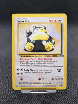 Snorlax 27/64 Non Holo Jungle Set Rare Pokemon Card LP/Played - Image 1