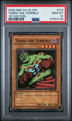 Terra the Terrible Yugioh 2002 SDK-013 Common 1st Edition PSA 10 - Image 1
