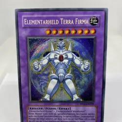 Yugioh Elementar-HELD Terra Firma PP02-DE009 Secret Rare Near Mint - Image 2