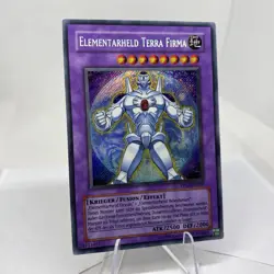 Yugioh Elementar-HELD Terra Firma PP02-DE009 Secret Rare Near Mint - Image 5