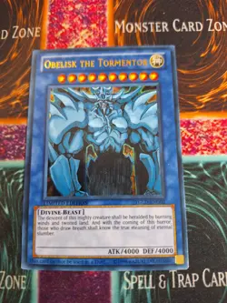 Yu-Gi-Oh! Obelisk the Tormentor YGLD-ENG02 Limited Ultra Rare NM/LP - Image 1