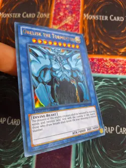 Yu-Gi-Oh! Obelisk the Tormentor YGLD-ENG02 Limited Ultra Rare NM/LP - Image 2