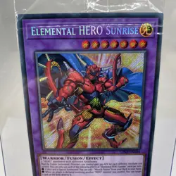 Yugioh Elemental HERO Sunrise LDS3-EN104 Secret Rare Sealed / OVP - Image 3