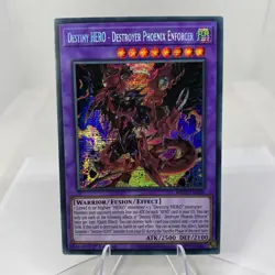 Yugioh Destiny HERO - Destroyer Phoenix Enforcer MP22-EN209 1. ED Secret Rare NM - Image 1