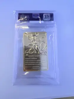 1999 Mewtwo Pokemon 24K Gold Plated Trading card PSA 7 Burger King SET - Image 2