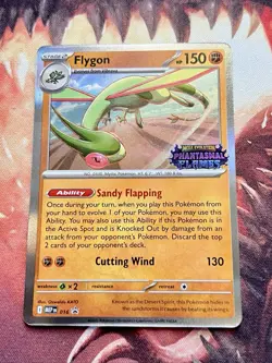 Flygon 016 Stamped Promo Phantasmal Flames Prerelease Alt Art Pokemon Card NM - Image 1