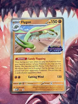 Flygon 016 Stamped Promo Phantasmal Flames Prerelease Alt Art Pokemon Card NM - Image 2