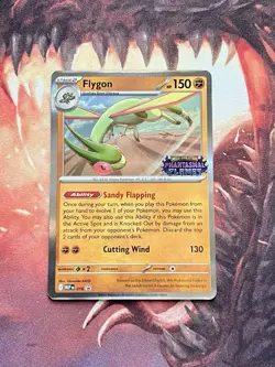 Flygon 016 Stamped Promo Phantasmal Flames Prerelease Alt Art Pokemon Card NM - Image 3