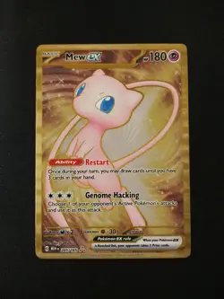 Pokemon TCG Mew EX Metal Gold NM 205/165 Scarlet & Violet 151 Promo Card - Image 1