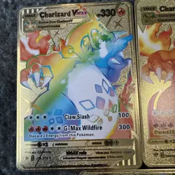 Pokemon Charizard pikachu Metal 5 Cards - Image 2