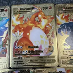 Pokemon Charizard pikachu Metal 5 Cards - Image 3