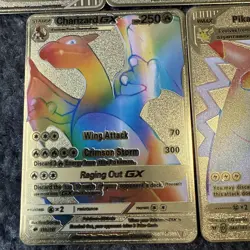 Pokemon Charizard pikachu Metal 5 Cards - Image 5