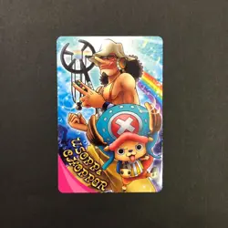 S0998 Usopp & Chopper Piece Memorial Log Card Japanese Bandai 2011 - Image 1
