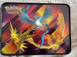 Vintage Pokemon 2018 Pikachu Eevee Small Tin Lunch Box Only (NO CARDS) - Image 2