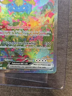 Venusaur EX 198/165 illustration Rare Pokemon 151 Card English Near MINT - Image 4
