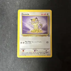 Meowth 56/64 - Jungle Unlimited Pokemon Card - Vintage WOTC D65 - Image 1