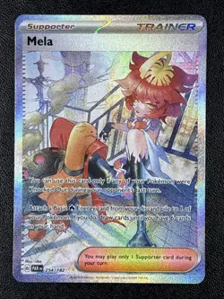 Mela Paradox Rift 254/182 Special Illustration Rare Trainer Pokemon TCG Card - Image 1