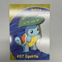 Pokemon Topps TV Animation Edition Clear Card Squirtle #07 PC4 2000 - Image 2