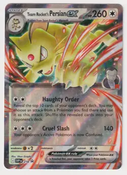 Team Rocket’s Persian ex SVP 218 Promo NM - Pokemon Card - Image 1