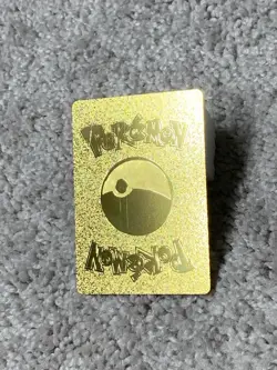 Pokemon Unique Lycanroc VMax HP320 Hi-Gloss Gold Foil Fan Art Card LP - Image 3