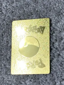 Pokemon Unique Eevee VMax HP300 Blkstar Promo Hi-Gloss Gold Foil Fan Art Card LP - Image 3