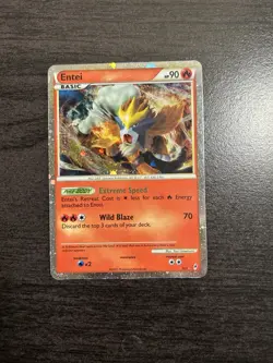 Entei SL3 Call of Legends COL Pokemon Card Holo Foil Secret Rare LP - Image 1