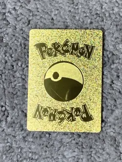 Pokemon Unique Chandelure VMax HP320 Cursed Hi-Gloss Gold Foil Fan Art Card LP - Image 2