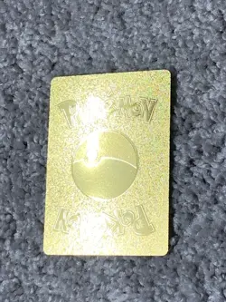 Pokemon Unique Chandelure VMax HP320 Cursed Hi-Gloss Gold Foil Fan Art Card LP - Image 3