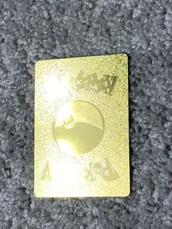 Pokemon Unique Heatran VMax HP330 Magma Gain Hi-Gloss Gold Foil Fan Art Card LP - Image 3