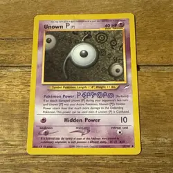 Unown P 58/105 | Neo Destiny | Non Holo Pokemon Card LP - Image 1