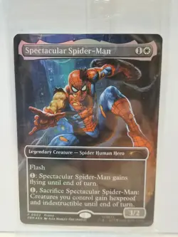Magic The Gathering Spectacular Spiderman Card Marvel Legends Exclusive - Image 1