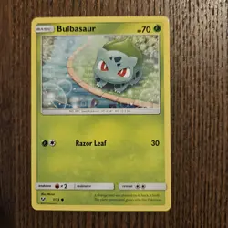 Pokemon Cards Bulbasaur 1/73 Shining Legends Reverse Holo & Common 2017 NM-LP - Image 3